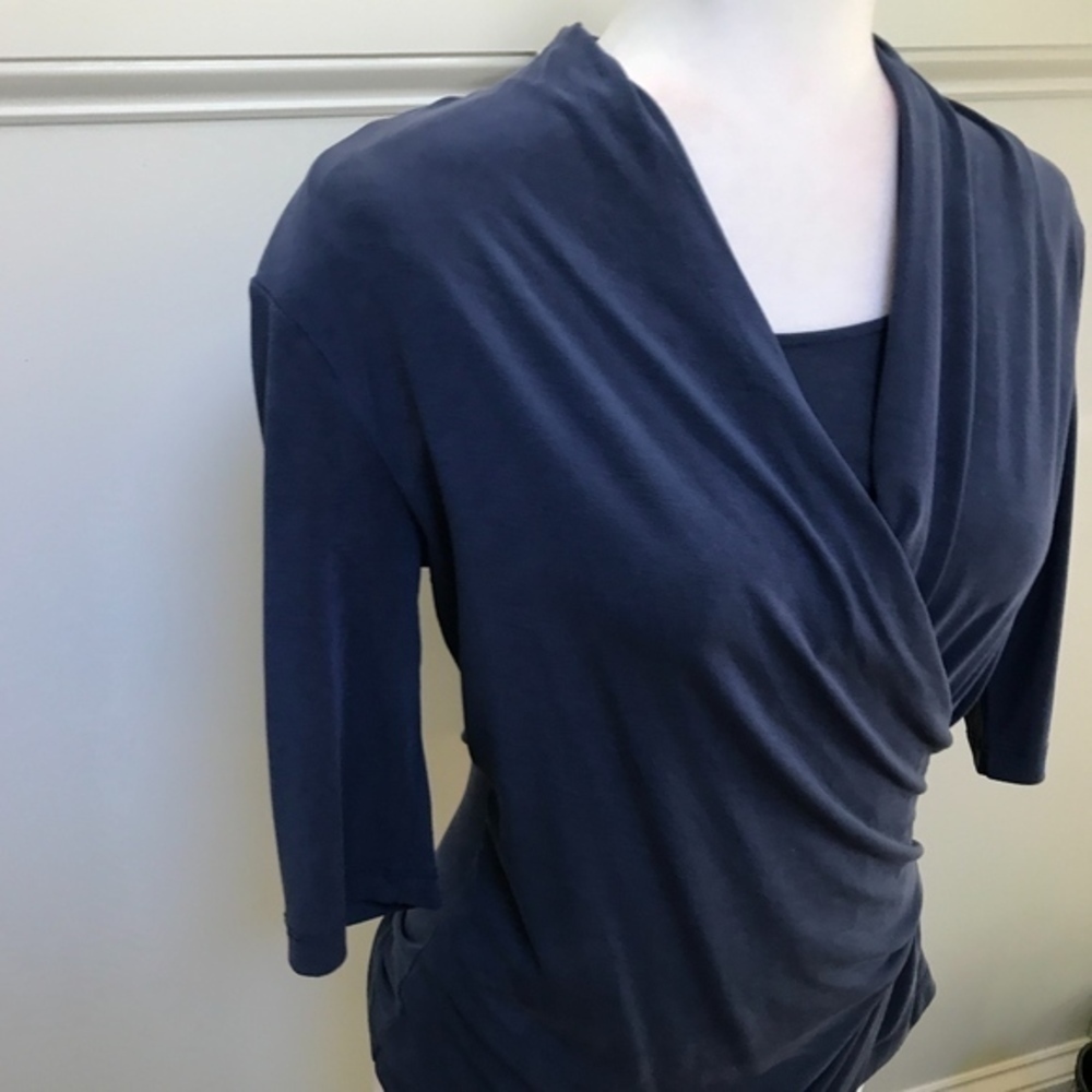 Nic + Zoe City Retreat Faux-Wrap Top xs - Picture 7 of 7